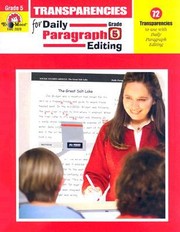 Cover of: Transparencies for Daily Paragraph Editing