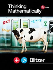 Cover of: Thinking Mathematically Value Pack Includes Student Solutions Manual and Study Pack  CD Lecture Series by 