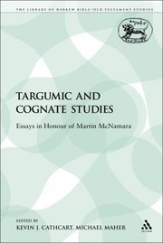 Cover of: Targumic and Cognate Studies
            
                Library of Hebrew BibleOld Testament Studies