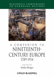 Cover of: A Companion To Nineteenthcentury Europe 17891914 by 