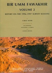 Cover of: Bir Umm Fawakhir Report On The 19961997 Survey Seasons