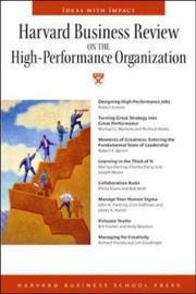 Cover of: Harvard Business Review on the High-performance Organization (Harvard Business Review Paperback) by Harvard Business School Press