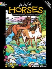 Cover of: Wild Horses Stained Glass Coloring Book