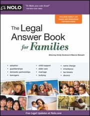 Cover of: The Legal Answer Book For Families by 