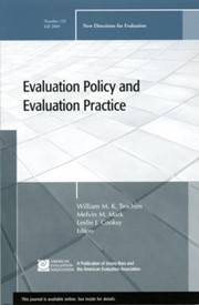Cover of: Evaluation Policy And Evaluation Practice