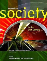 Cover of: Rethinking Society In The 21st Century Critical Readings In Sociology