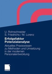 Cover of: Erfolgsfaktor Potenzialanalyse Aktuelles Praxiswissen Zu Methoden Und Umsetzung In Der Modernen Personalentwicklung