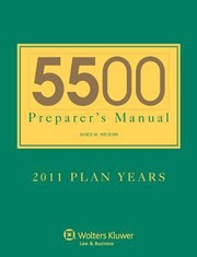 Cover of: 5500 Preparers Manual 2011 Plan Years