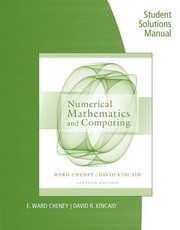 Cover of: Student Solutions Manual For Cheneykincaids Numerical Mathematics And