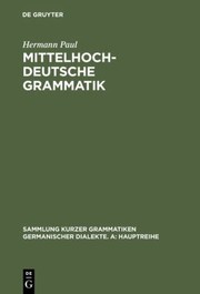 Cover of: Mittelhochdeutsche Grammatik by 