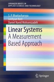 Cover of: Linear Systems A Measurement Based Approach