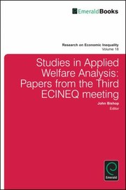 Cover of: Studies In Applied Welfare Analysis Papers From The Third Ecineq Meeting