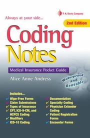 Cover of: Coding Notes Medical Insurance Pocket Guide