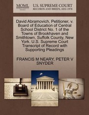 Cover of: David Abramovich Petitioner