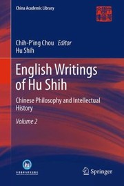 Cover of: English Writings Of Hu Shih by 