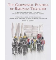 Cover of: The Ceremonial Funeral Of Baroness Thatcher
