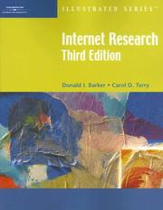 Cover of: Internet Research-Illustrated, Third Edition (Illustrated Series) by Donald I. Barker, Carol D. Terry, Donald I. Barker, Carol D. Terry