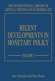 Cover of: Recent Developments In Monetary Policy