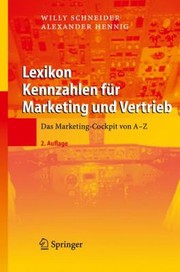 Cover of: Lexikon Kennzahlen Fr Marketing Und Vertrieb Das Marketingcockpit Von A Z