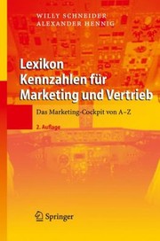 Lexikon Kennzahlen Fr Marketing Und Vertrieb Das Marketingcockpit Von A Z by Alexander Hennig