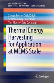 Cover of: Thermal Energy Harvesting For Application At Mems Scale
