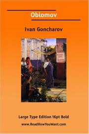 Cover of: Oblomov by Ivan Aleksandrovich Goncharov