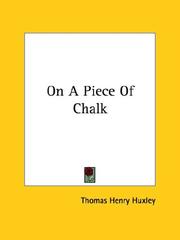 Cover of: On a Piece of Chalk by Thomas Henry Huxley