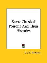 Cover of: Some Classical Poisons and Their Histories