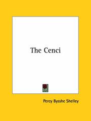 Cover of: The Cenci by Percy Bysshe Shelley