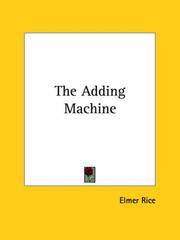 Cover of: The Adding Machine