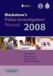 Cover of: Blackstones Police Investigators Manual 2008