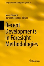 Cover of: Recent Developments In Foresight