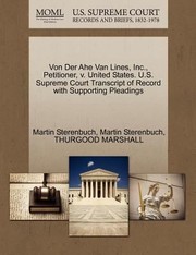 Cover of: Von Der Ahe Van Lines Inc Petitioner by 