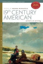 Cover of: 19th Century American Writers On Writing by 