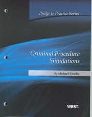 Cover of: Criminal Procedure Simulations