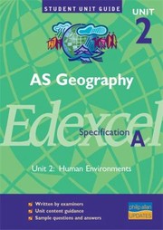 Cover of: As Geography Unit 2 Unit 2 Human Environments