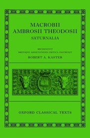 Cover of: Macrobii Ambrosii Theodosii Saturnalia