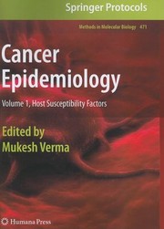 Cover of: Cancer Epidemiology Host Susceptibility Factors