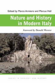 Cover of: Nature And History In Modern Italy by 