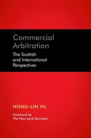 Cover of: Commercial Arbitration The Scottish And International Perspectives