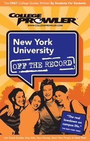 Cover of: New York University NY 2006 by Meredith Turley