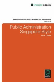 Cover of: Public Administration Singaporestyle by 