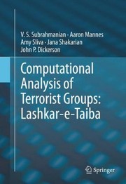 Cover of: Computational Analysis Of Terrorist Groups Lashkaretaiba