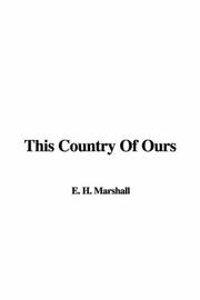 Cover of: This Country of Ours