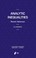 Cover of: Analytic Inequalities Recent Advances B G Pachpatte