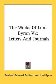 Cover of: The Works Of Lord Byron V2 | Lord Byron