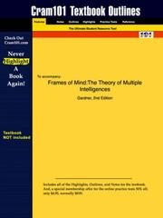 Cover of: Cram101 Textbook Outline for Frames of Mind by Cram101 Textbook Reviews Staff