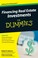 Cover of: Financing Real Estate Investments For Dummies