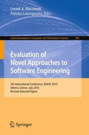 Cover of: Evaluation of Novel Approaches to Software Engineering
            
                Communications in Computer and Information Science