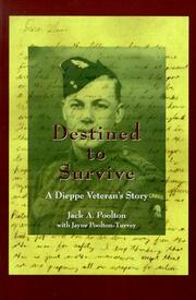 Cover of: Destined to survive by Jack A. Poolton